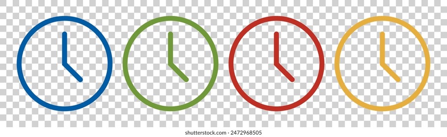 Zeitsymbol auf weißem Hintergrund.