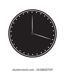 Time icon on white background. Clock time icon.