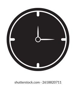 Time icon on white background. Clock time icon.