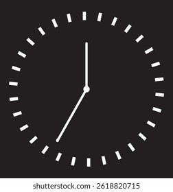 Time icon on white background. Clock time icon.