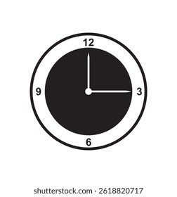 Time icon on white background. Clock time icon.
