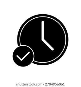 time icon outline editable stroke line drawing eps.