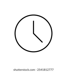 Time icon Outline vector for web ui