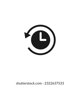 Time Icon. Refresh Icon. History Icon Vector. 