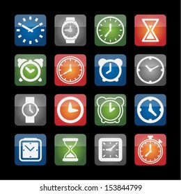Time icon set