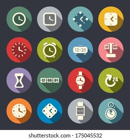 Time icon set