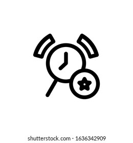 Time Icon Set. Outline Style Editable Vector Logo Icon Template.