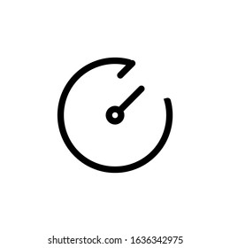Time Icon Set. Outline Style Editable Vector Logo Icon Template.