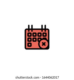 Time Icon Set. Unique Combination of Outline Style Icon and Illustration Colors