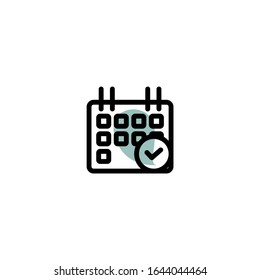 Zeitsymbol-Set. Einzigartige minimalistische Illustration-Vektorillustration ebenfalls editierbar.