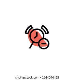 Zeitsymbol-Set. Einzigartige minimalistische Illustration-Vektorillustration ebenfalls editierbar.