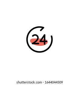 Time Icon Set. Unique Minimalist Illustration Vector Editable Also.
