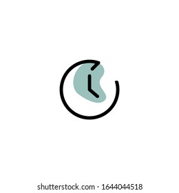 Time Icon Set. Unique Minimalist Illustration Vector Editable Also.