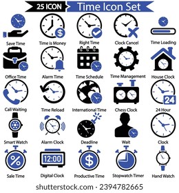 Time Icon Set, Vector graphics