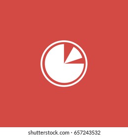 time icon. sign design. red background