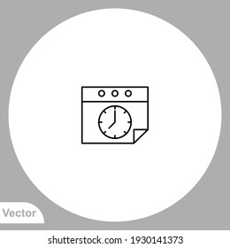 Time icon sign vector,Symbol, logo illustration for web and mobile