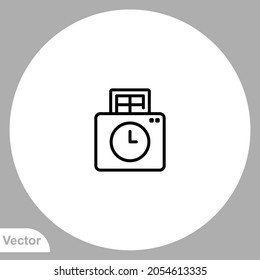 Time icon sign vector,Symbol, logo illustration for web and mobile