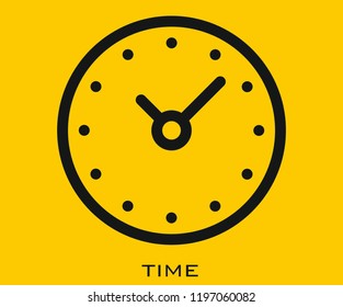 Time icon signs