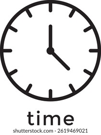 Time icon. Stopwatch line icon vector set.
