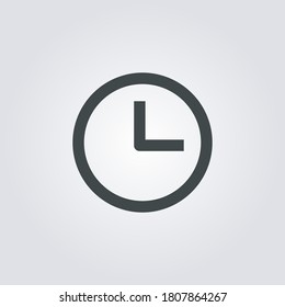 time Icon. time symbol isolated on Gradient background. Vector Illustration