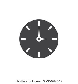 Icono de tiempo Marca de símbolo en estilo relleno