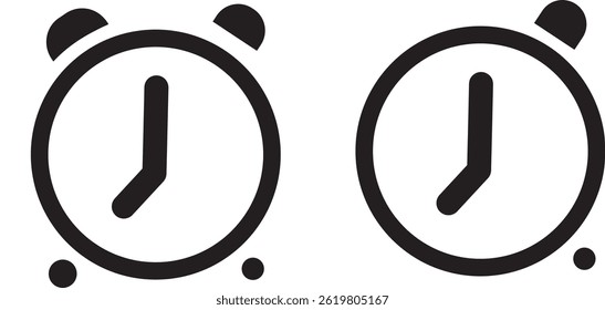Time icon symbol. stopwatch, digital clock. Isolated icons, Editable Line and Flat Web Icons. Vector illustration.
