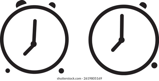 Time icon symbol. stopwatch, digital clock. Isolated icons, Editable Line and Flat Web Icons. Vector illustration.
