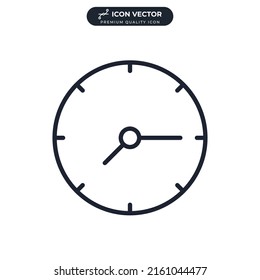 time icon symbol template for graphic and web design collection logo vector illustration