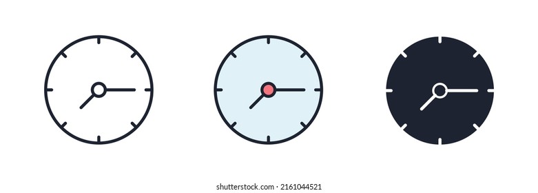 time icon symbol template for graphic and web design collection logo vector illustration