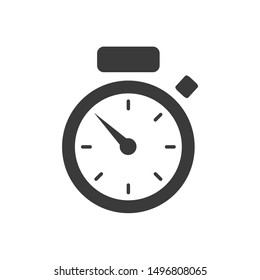 Time icon template color editable. Clock symbol vector sign isolated on white background.