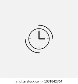 time icon template design