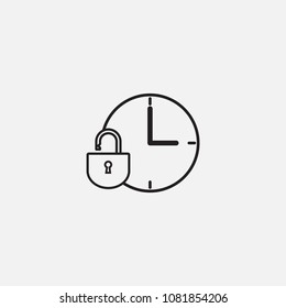 time icon template design
