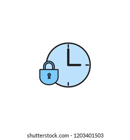 time icon template design