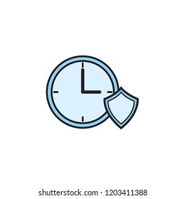 time icon template design