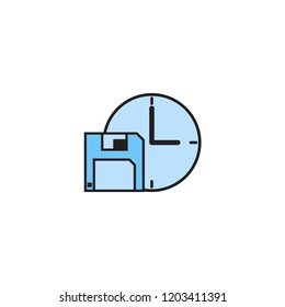 time icon template design