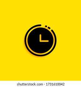 Time icon or timer. Vector illustration