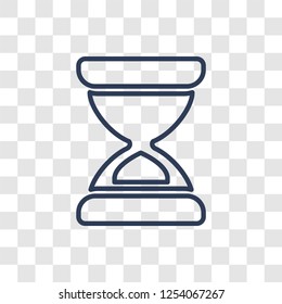 Time icon. Trendy linear Time logo concept on transparent background from Human Resources collection