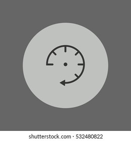 time icon vector, can be used for web and mobile design 
