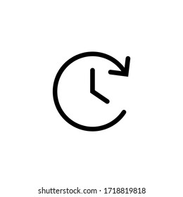 Time Icon Vector. Clock Icon Symbol