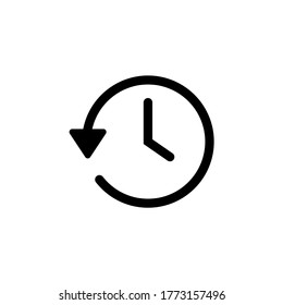 Clock Icon Vector History Time Icon Stock Vector (Royalty Free ...