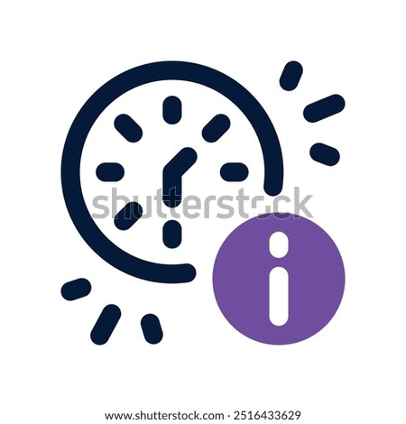 time icon. vector dual tone icon for your website, mobile, presentation, and logo design.