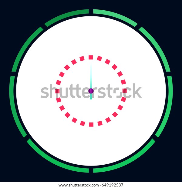 Time Icon Vector. Flat simple\
pictogram on white background. Illustration symbol\
color