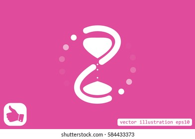 Time icon vector illustration.