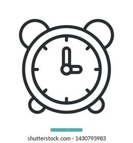 Time Icon Vector Illustration Logo Template