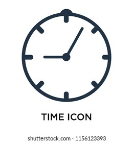 Time icon vector isolated on white background, Time transparent sign