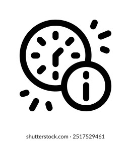 time icon. vector line icon for your website, mobile, presentation, and logo design.