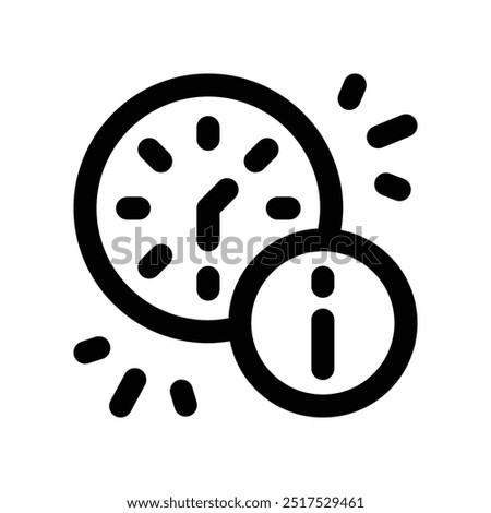 time icon. vector line icon for your website, mobile, presentation, and logo design.
