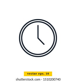 Time Icon Vector Logo Design Template