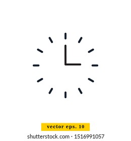 Time Icon Vector Logo Design Template