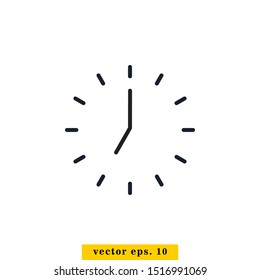 Time Icon Vector Logo Design Template